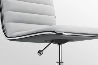 White with Chrome Base